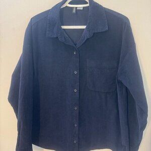 Divided by H&M Corduroy Women’s Shirt Pockets Buttons Size S